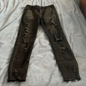 SILSILK ladies skinny stretch jeans sz 6 black